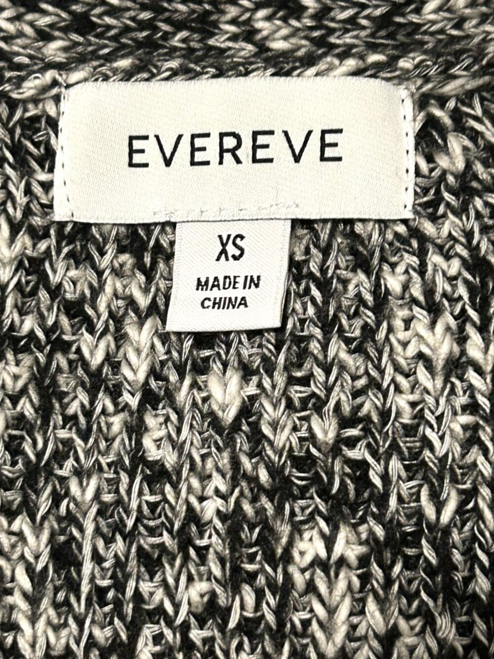 Evereve black & white cardigan, size XS - Picture 4 of 5